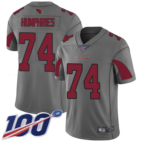 Arizona Cardinals Limited Silver Men D.J. Humphries Jersey NFL Football 74 100th Season Inverted Legend